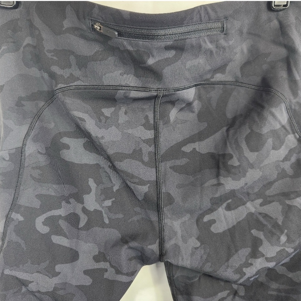 Lululemon Speed Up Crop Leggings Camo Multi Grey size 8 - Picture 9 of 15